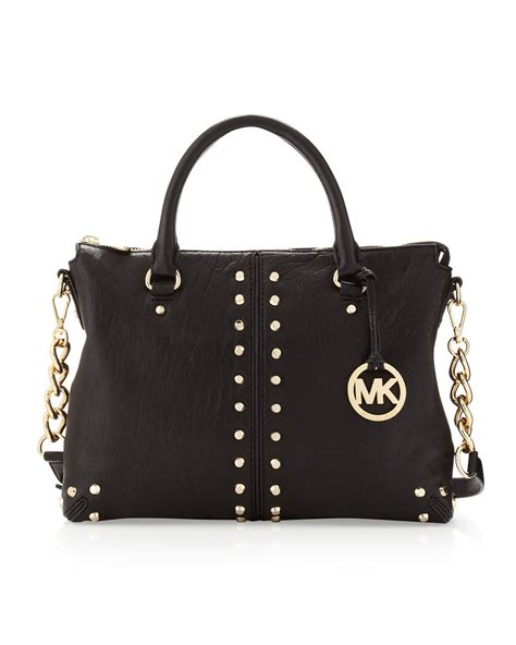 michael kors black bag price|michael kors black studded bag.